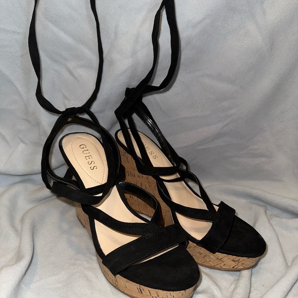 GUESS Black Wedge